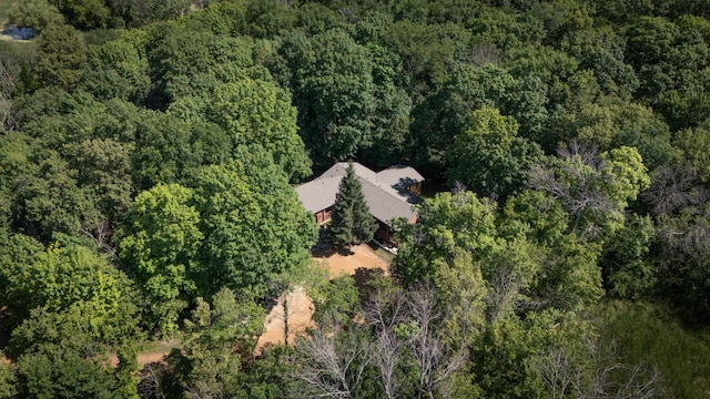 20980 Parkfield Ave, Spring Lake Twp, MN 55352 - aerial view of property and surrounding area featuring a heavily wooded area