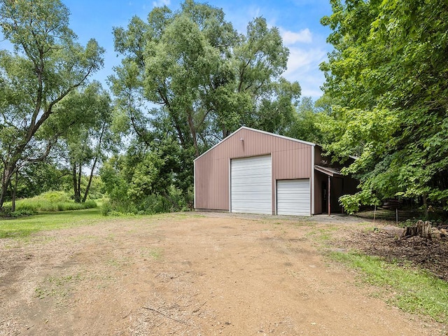 20980 Parkfield Ave, Spring Lake Twp, MN 55352 - detached garage with dirt driveway