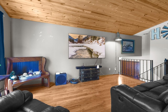 8972 Trista Ln, Saint Bonifacius, MN 55375 - living room featuring wood ceiling and wood finished floors