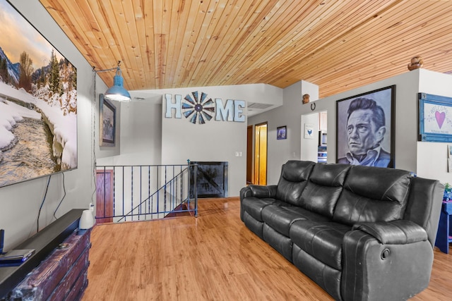 8972 Trista Ln, Saint Bonifacius, MN 55375 - living area with wood finished floors and wood ceiling