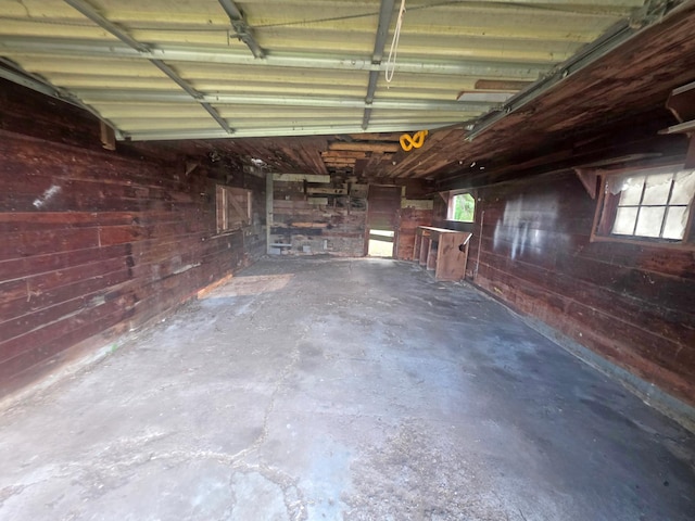 2001 Shilhon Rd, Duluth, MN 55804 - garage featuring wood walls