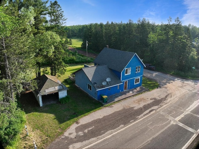 2001 Shilhon Rd, Duluth, MN 55804 - aerial view of property and surrounding area featuring a heavily wooded area