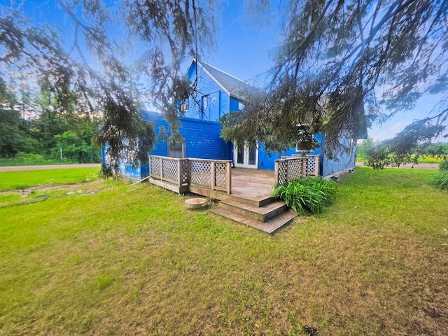 2001 Shilhon Rd, Duluth, MN 55804 - dock with a deck and a yard