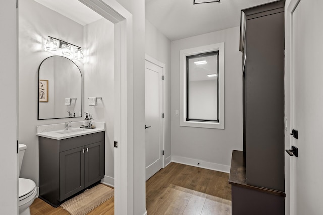 16830 59th Ave N, Plymouth, MN 55446 - bathroom with vanity and wood finished floors