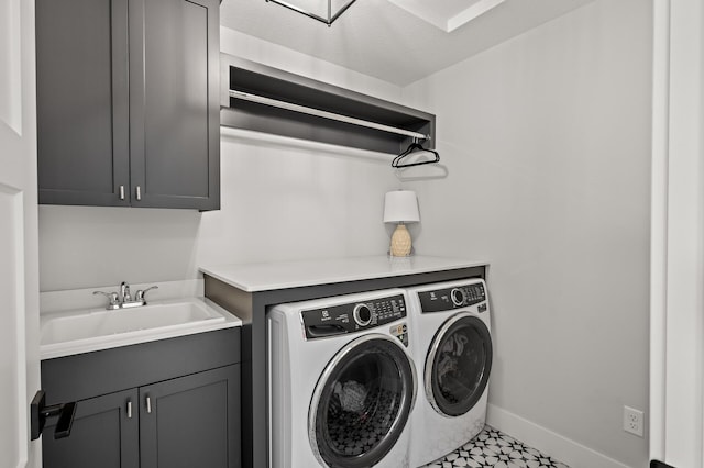 16830 59th Ave N, Plymouth, MN 55446 - washroom with cabinet space and washing machine and clothes dryer