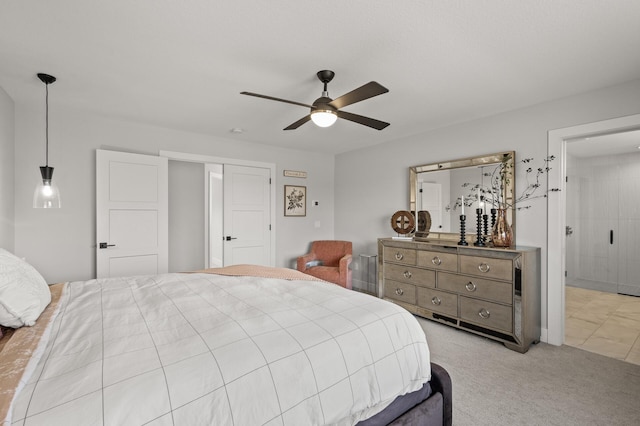 16830 59th Ave N, Plymouth, MN 55446 - bedroom featuring ceiling fan and light colored carpet