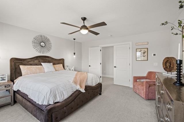 16830 59th Ave N, Plymouth, MN 55446 - bedroom featuring light carpet and a ceiling fan