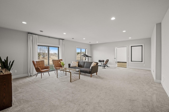 16830 59th Ave N, Plymouth, MN 55446 - carpeted living area featuring recessed lighting and baseboards