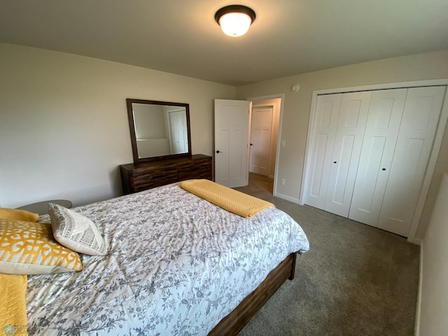 1819 67th Ave S, Fargo, ND 58104 - bedroom with dark colored carpet and a closet