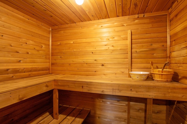 31759 County 30, Laporte, MN 56461 - sauna with wood ceiling and wood walls