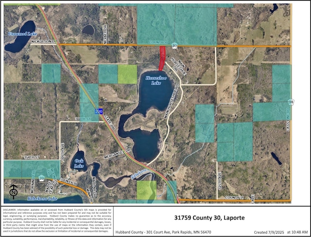 31759 County 30, Laporte, MN 56461 - map / location featuring property parcel outlined