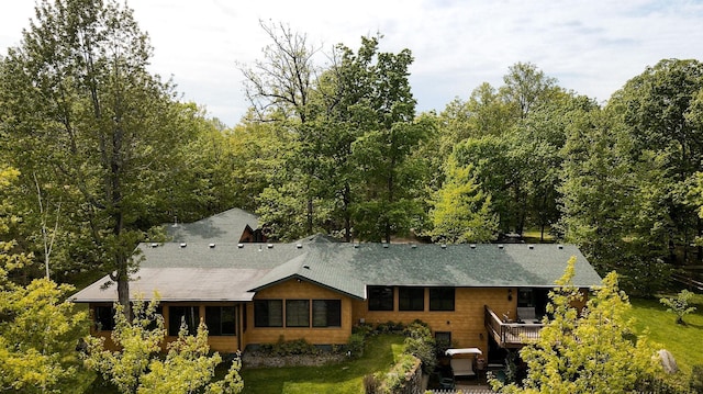 7310 Moose Lake Rd NE, Blackduck, MN 56630 - rear view of house featuring roof with shingles