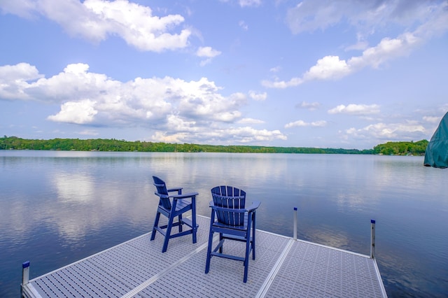 16267 Conners Ln, Sand Lake Twp, WI 54876 - dock with a water view