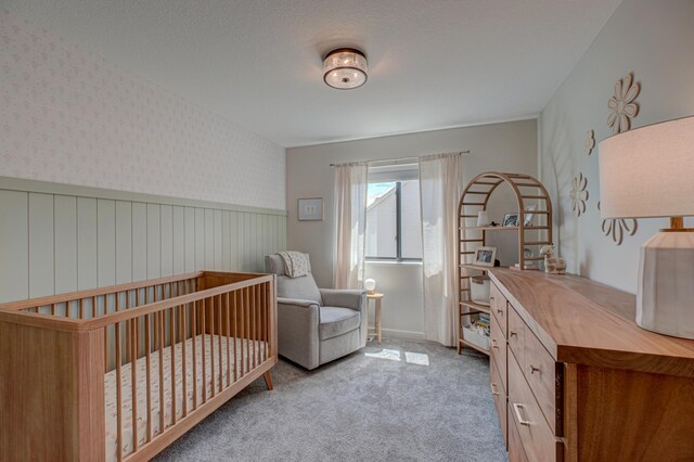 21 Windsor Wood Path, Hudson, WI 54016 - carpeted bedroom with wainscoting and wallpapered walls