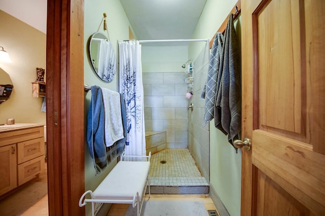 37437 State Highway 7, Big Stone Twp, MN 56278 - full bathroom with tiled shower and vanity