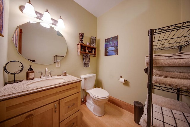 37437 State Highway 7, Big Stone Twp, MN 56278 - bathroom featuring wood finished floors and vanity