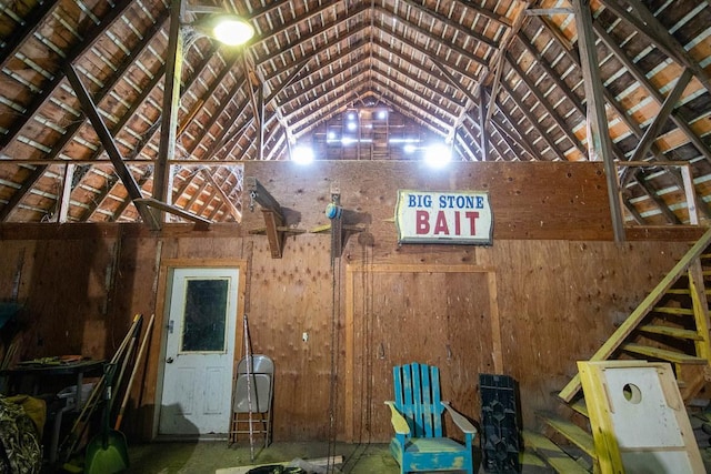 37437 State Highway 7, Big Stone Twp, MN 56278 - garage with wood walls