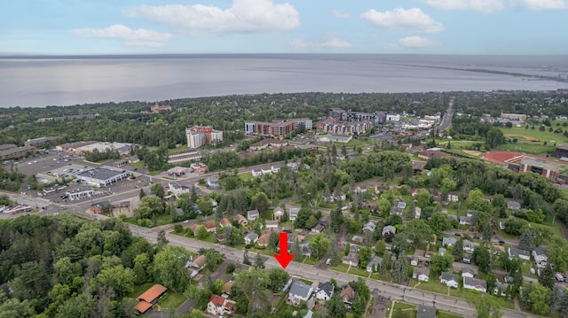 211 Saint Marie St, Duluth, MN 55803 - aerial view of property and surrounding area with a nearby body of water