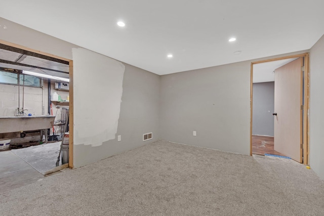 3237 Jerry Ct, White Bear Lake, MN 55110 - unfurnished room with carpet floors and recessed lighting