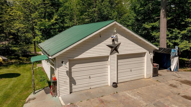 23829 Bulrush Dr, Lake Edward Twp, MN 56465 - view of detached garage