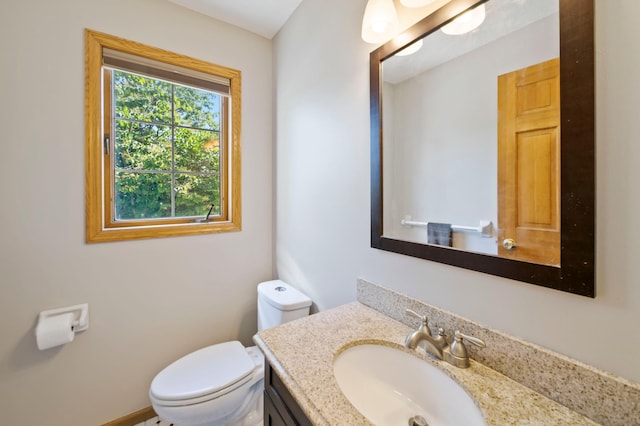 1110 Lecuyer Dr, Stillwater, MN 55082 - half bath featuring vanity and toilet