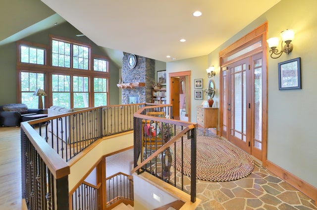 2471 Birch Forest Rd SW, Nisswa, MN 56468 - foyer featuring recessed lighting and wood finished floors