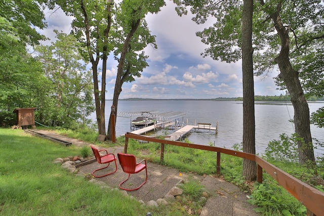 2471 Birch Forest Rd SW, Nisswa, MN 56468 - dock area featuring a water view