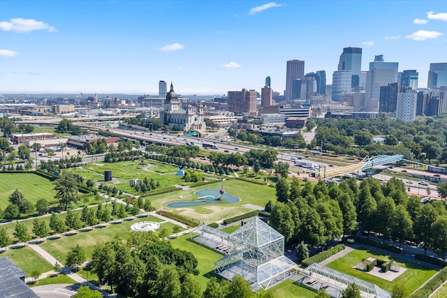 48 Groveland Ter Unit B301, Minneapolis, MN 55403 - drone / aerial view of skyline and a community park
