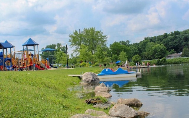 2079 Clover Ridge Dr, Chaska, MN 55318 - dock area featuring a yard