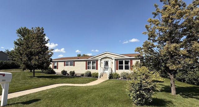 151 Skyline Dr, Granite Falls, MN 56241 - manufactured / mobile home with a front yard