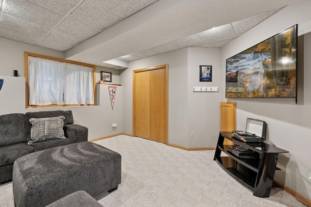 4478 150th St, Savage, MN 55378 - living room with carpet flooring and a drop ceiling