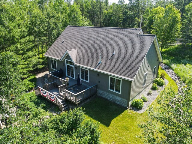 16735 Downey Dr, Park Rapids, MN 56470 - view of subject property featuring a heavily wooded area
