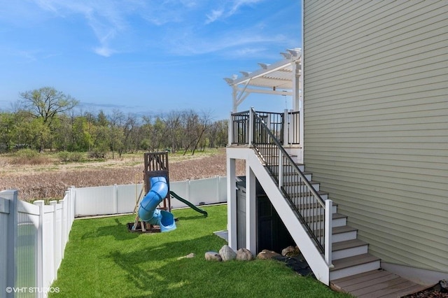 3618 112th Cir NE, Blaine, MN 55449 - view of yard featuring stairs and a playground