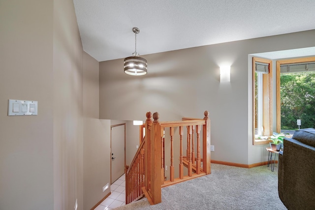 7111 Trenton Ln N, Maple Grove, MN 55369 - hall with an upstairs landing and carpet