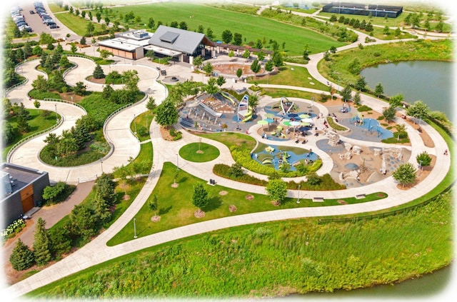 7111 Trenton Ln N, Maple Grove, MN 55369 - aerial overview of property's location featuring a large body of water