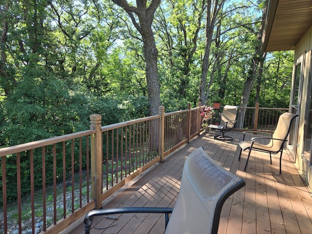 21200 5th St NW, Colfax Twp, MN 56273 - view of deck