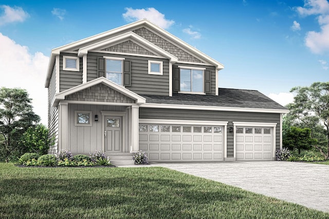 694 Aspen Ln, Montrose, MN 55363 - view of front facade with a front lawn and concrete driveway