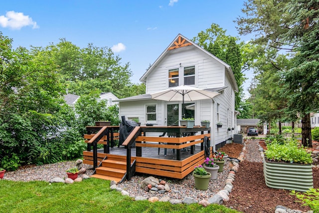 2168 Centerview Ln, Mound, MN 55364 - rear view of house featuring a deck