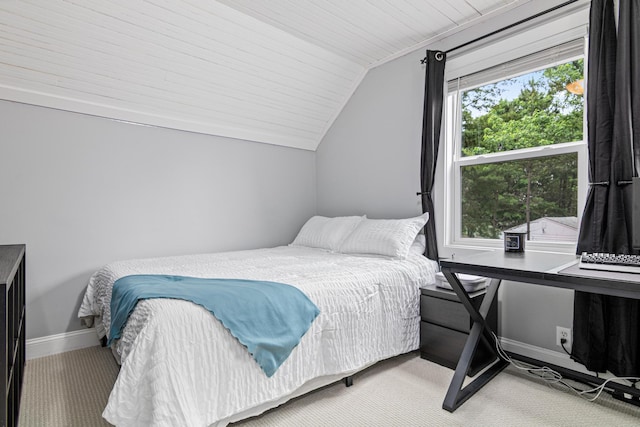 2168 Centerview Ln, Mound, MN 55364 - carpeted bedroom featuring vaulted ceiling and baseboards