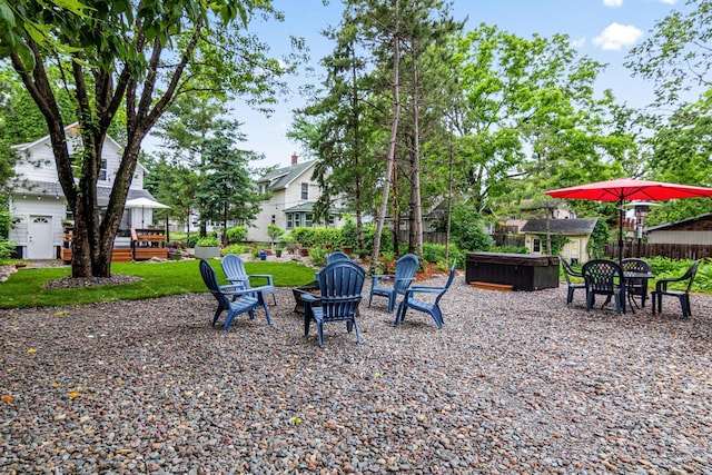 2168 Centerview Ln, Mound, MN 55364 - view of patio / terrace featuring a hot tub