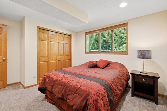 10316 Zinran Ave S, Bloomington, MN 55438 - bedroom featuring carpet flooring, a closet, and recessed lighting