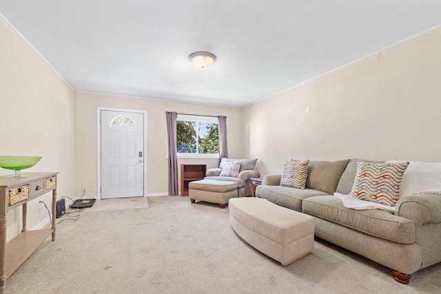 905 Bellows St, West Saint Paul, MN 55118 - living room featuring carpet and baseboards