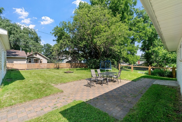 905 Bellows St, West Saint Paul, MN 55118 - fenced backyard with a patio