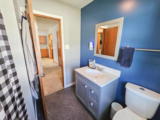 460 3rd St, Bird Island, MN 55310 - full bath featuring vanity and marble look tile flooring