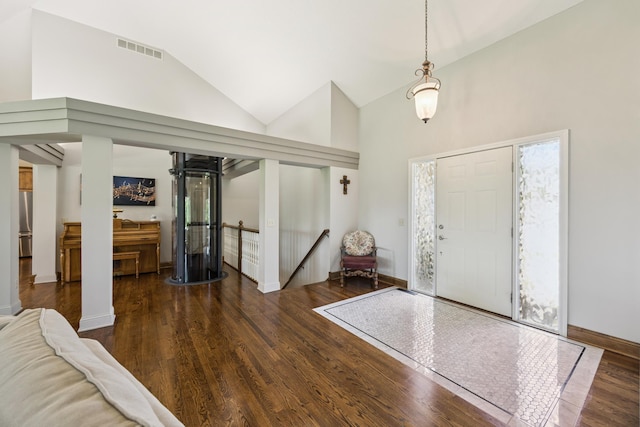 13703 47th St NE, Saint Michael, MN 55376 - foyer with wood finished floors and high vaulted ceiling