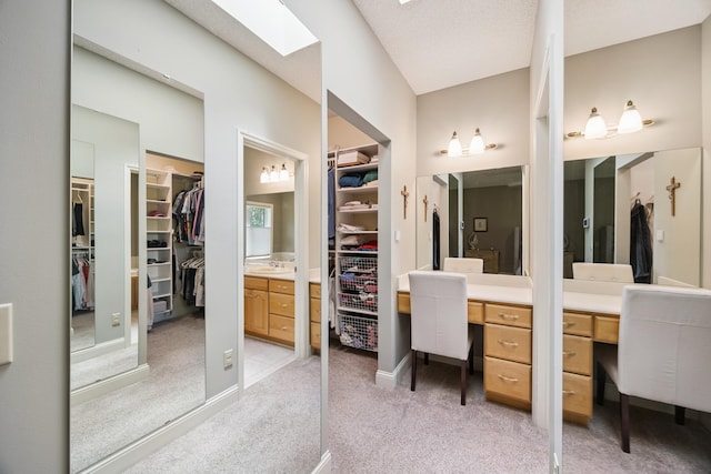 13703 47th St NE, Saint Michael, MN 55376 - full bathroom featuring a walk in closet, vanity, and a skylight