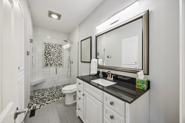 13703 47th St NE, Saint Michael, MN 55376 - bathroom with vanity, a shower stall, and tile patterned flooring