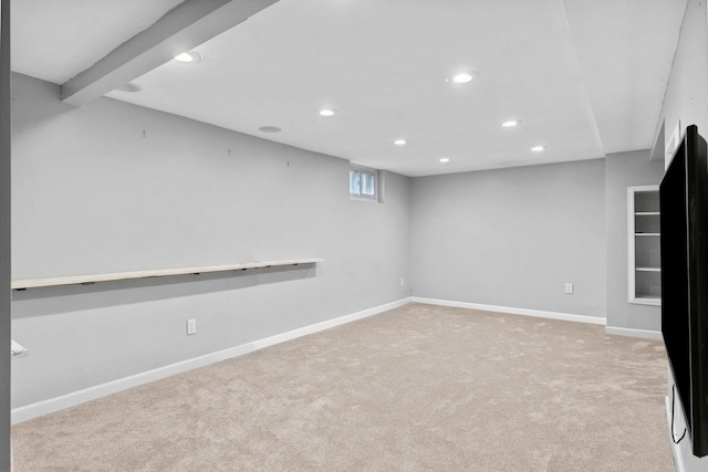 1502 Maywood St, Saint Paul, MN 55117 - basement with recessed lighting and carpet floors
