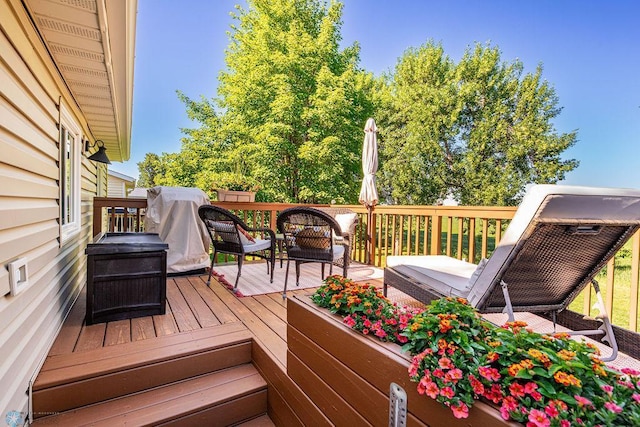 3746 10th St N, Fargo, ND 58102 - deck with an outdoor living space