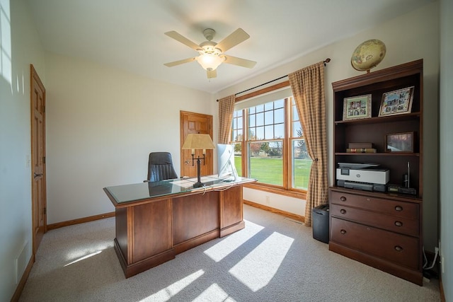 35337 County 24th Blvd, Warsaw Twp, MN 55009 - office space with light colored carpet and ceiling fan